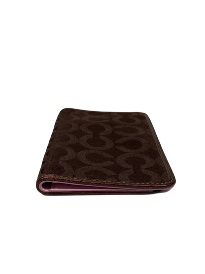 Coach Brown/Pink Op Art Checkbook Cover image 2