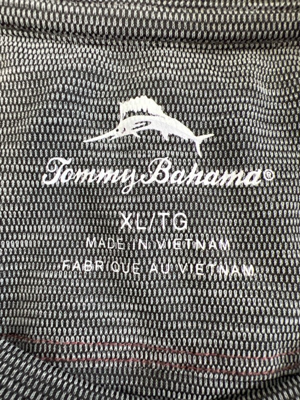Tommy Bahama Men's Gray Textured Short Sleeve T-Shirt - XL image 3