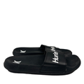Hurley Men's Black/White Basic Logo Slide On Sandals - 10