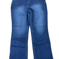 Christopher & Banks Women's Medium Wash High Rise Barely Boot Jeans - 16 Short