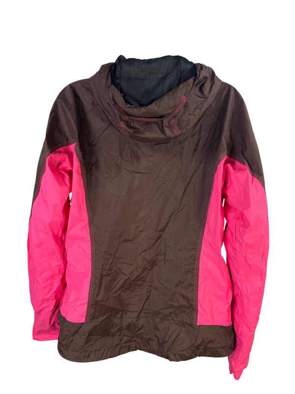 Columbia Women's Brown/Pink Waterproof Full Zip Omni-Shade Rain Jacket - L image 2