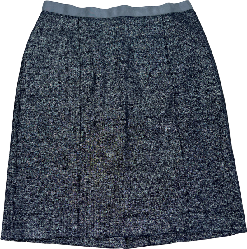 LOFT Women’s Black Metallic Pencil Skirt - 2