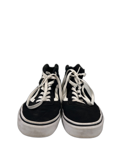 Vans Women's Black/White Sk8-Hi Top Canvas Lace Up Sneakers - 9.5 image 2