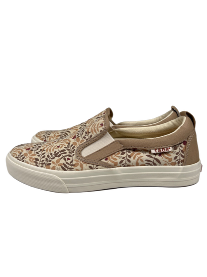 Taos Women's Beige Branch Rubber Soul Slip On Sneakers - 8 image 5