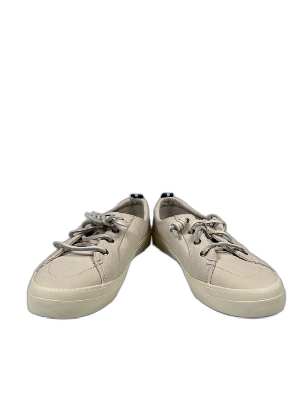 Sperry Women's Beige/Taupe Leather Crest Vibe Sneakers - 8.5 W image 6