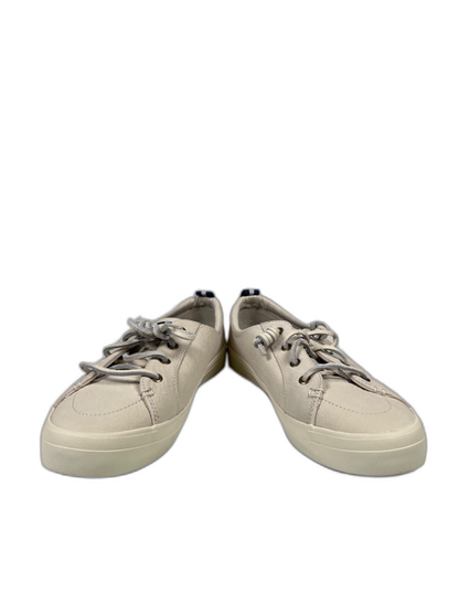 Sperry Women's Beige/Taupe Leather Crest Vibe Sneakers - 8.5 W image 6