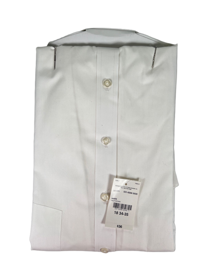 Stafford Men's White Regular Fit Travel Long Sleeve Button Up Shirt - 18 image 2