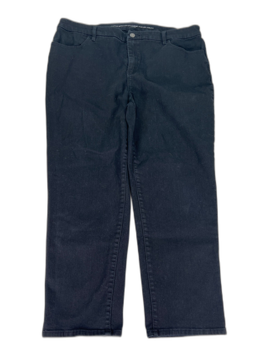 Chico's Women's Black Perfect Stretch Girlfriend Slim Leg Ankle Jeans - 3/US 16