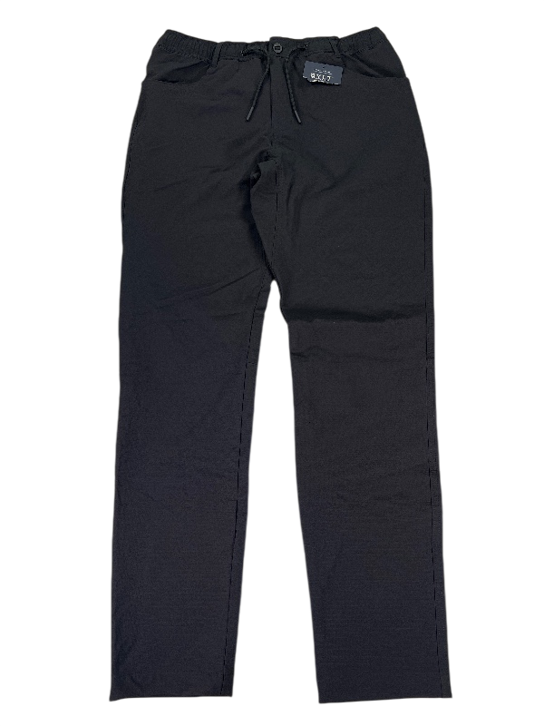 BLYT Premium Basics Men's Black Woven Straight Leg Pants - L