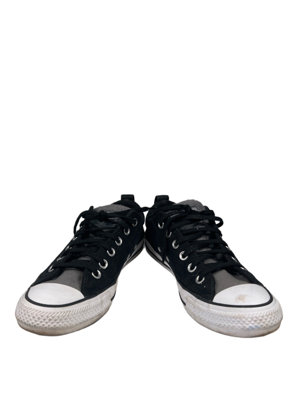 Converse Women's Black/Gray All Star Madison Sherpa Tongue Low Top Sneakers - 8 image 6