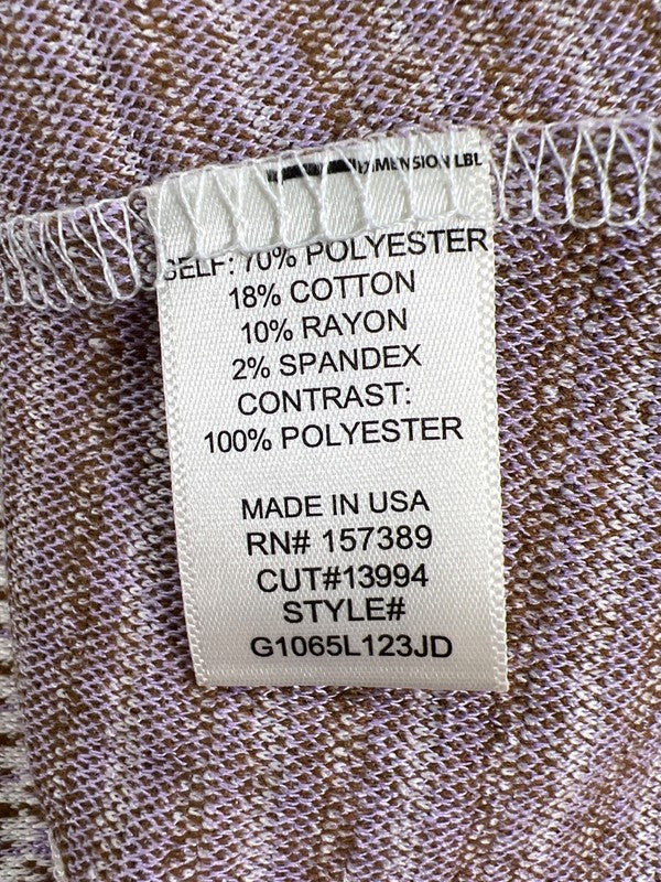 Altar'd State Women's Purple/Brown Houndstooth Mini Skirt - L image 4