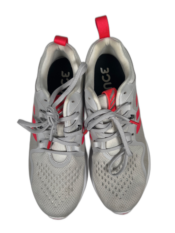 adidas Women's Gray/Pink Edgebounce Lace Up Athletic Running Sneakers - 8.5 image 3