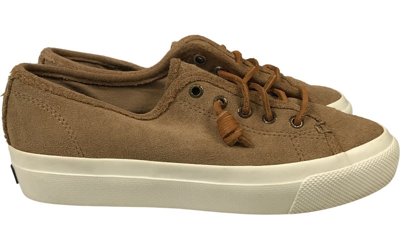 Sperry Top-Sider Women’s Beige Suede Sky Snail Platform Sneakers - 6 image 2