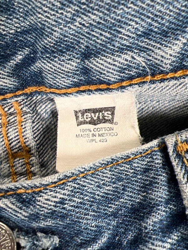 Levi's Men's Light Wash 501 Original Fit Button Fly Denim Jeans - 38x30 image 3
