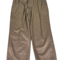 Lands End Men's Brown Chino Pleated Front Dress Pants - 38x28