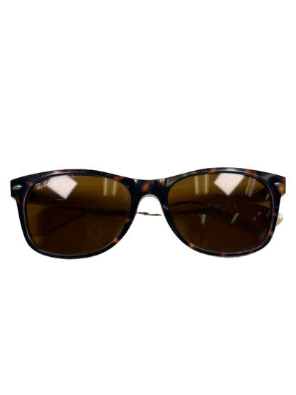 Ray-Ban Women's Brown/Beige New Wayfarer Top Havana Sunglasses