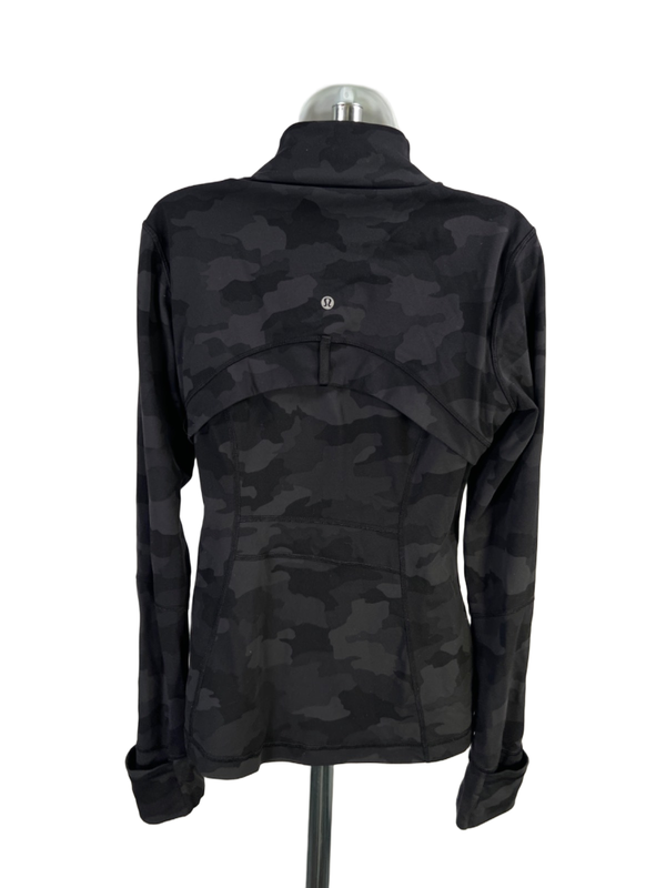 Lululemon Women's Black Incognito Camo Full Zip Define Athletic Jacket - 10 image 2