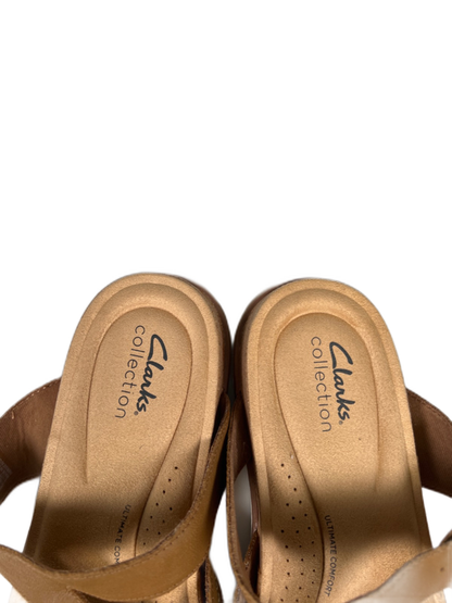 Clarks Women's Brown Brynn Madi Sand Interest Strappy Sandals - 9 image 3