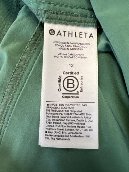 Athleta Women's Green Pull On Vienna Cargo Relaxed Fit Pants - 12 image 4