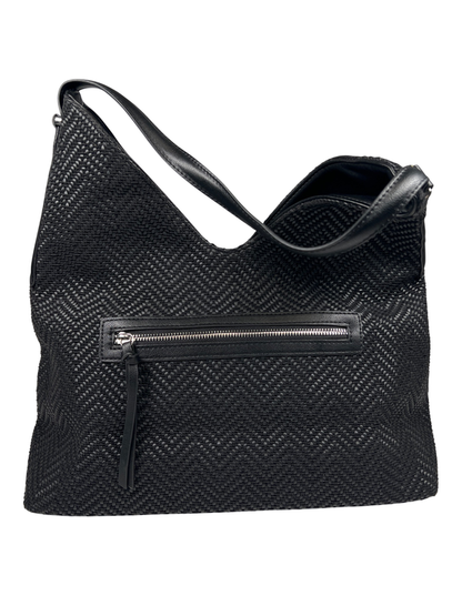 INC Internation Concepts Women's Black Woven Shoulder Bag Purse image 2
