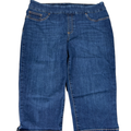 Chico's Women's Dark Wash Pull On Denim Capri Jeans - 2/US 12