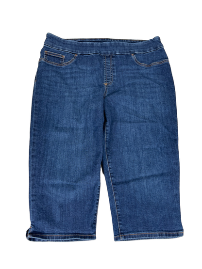 Chico's Women's Dark Wash Pull On Denim Capri Jeans - 2/US 12