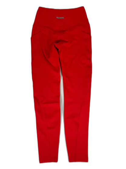 Ododos Women's Red Pocket Side Athletic Leggings - S image 2