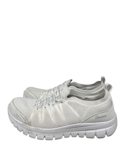 Skechers Women's White Gracefall Soft Soul Stretch Slip On Sneakers - 7 image 5