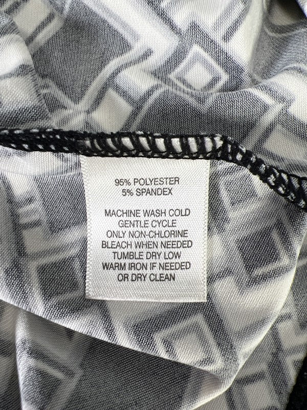 White House Black Market Women’s White & Black Stretch Tank Top - S image 4