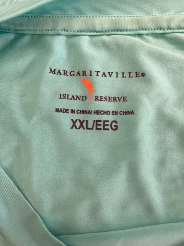 Margaritaville Men's Blue Island Reserve Long Sleeve Shirt - XXL image 3