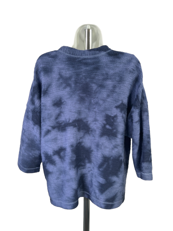 Pure J.Jill Women's Blue 1/2 Sleeve Button Up Cardigan Sweater - S image 2