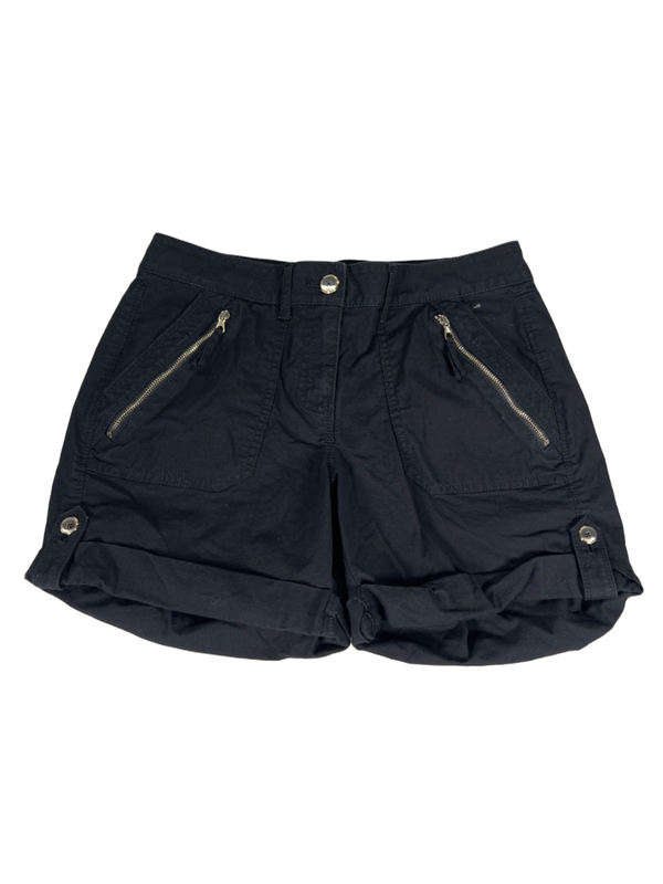 White House Black Market Women's Black Cuffed Shorts - 2