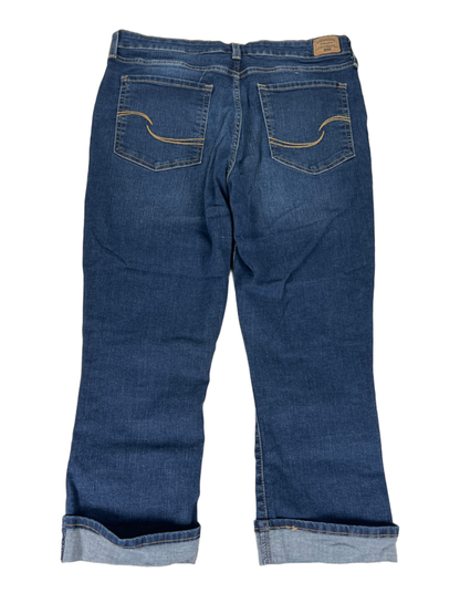 Levi's Women's Dark Wash Signature Mid Rise Cuffed Denim Capri Jeans - 14 image 2