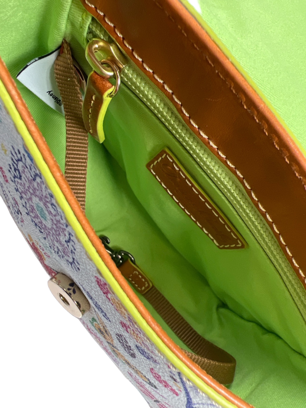 Dooney and Bourke X Disney White Epcot Flower and Garden 2019 Crossbody Purse image 7