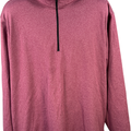 Pebbled Beach Performance Men’s Pink 1/4 Zip Pullover Sweatshirt - XXL