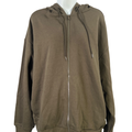 Alo Yoga Women's Olive Green Hype Full Zip Hoodie Sweatshirt - L