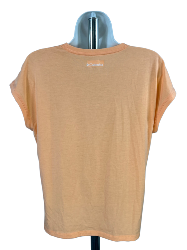 Columbia Women's Orange Boundless Cap Sleeve T-Shirt - S image 2