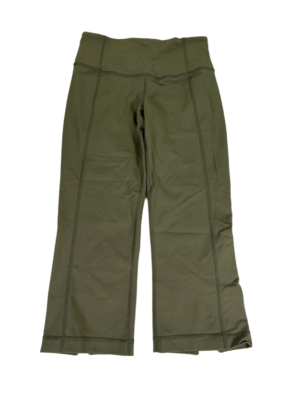 Lululemon Women's Green Gather and Crow Cropped Leggings - 6
