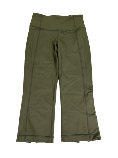 Lululemon Women's Green Gather and Crow Cropped Leggings - 6