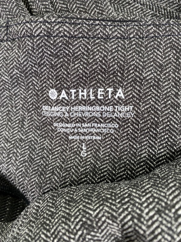 Athleta Women's Gray Delancey Herringbone Tight Leggings - L image 3