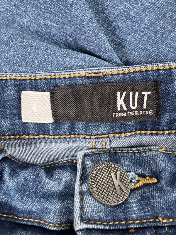 Kut from the Kloth Women's Medium Wash Elizabeth Straight Crop Jeans - 4 image 3
