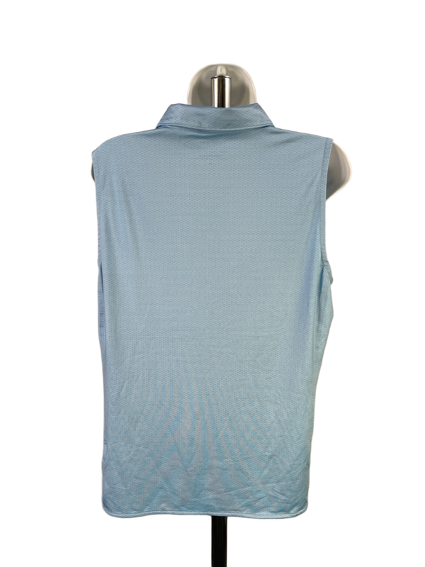 Vineyard Vines Performance Women's Blue Sleeveless Athletic Polo Shirt - L image 2