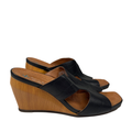 Baretraps Women's Black/Brown Yinifer Posture Plus Wedge Sandals - 8.5