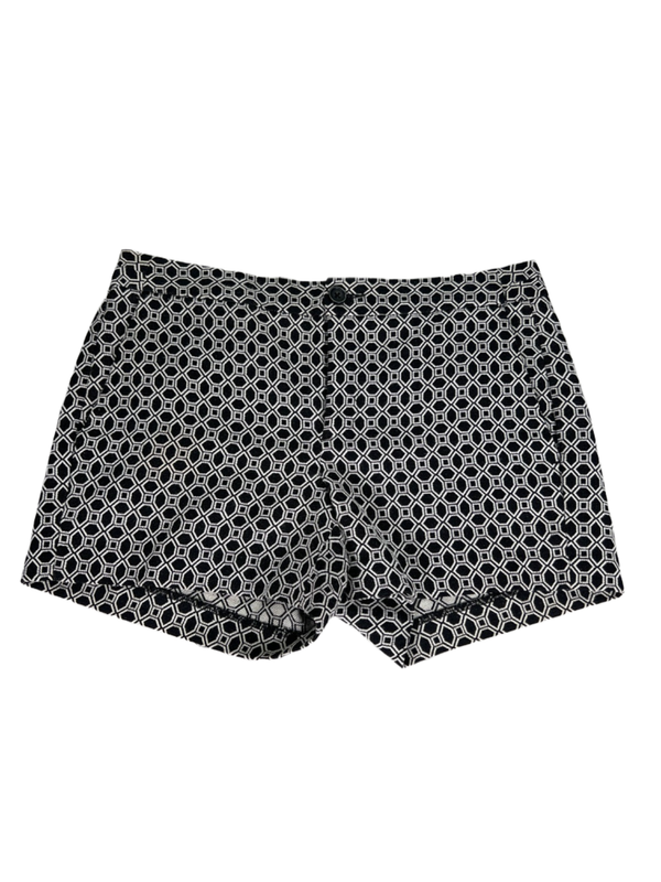 Banana Republic Women's Black/White Geometric Hampton Fit Shorts - 2