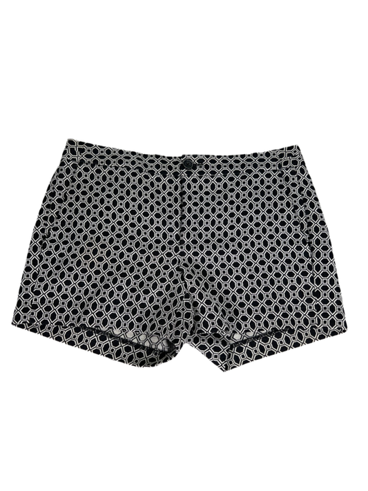 Banana Republic Women's Black/White Geometric Hampton Fit Shorts - 2