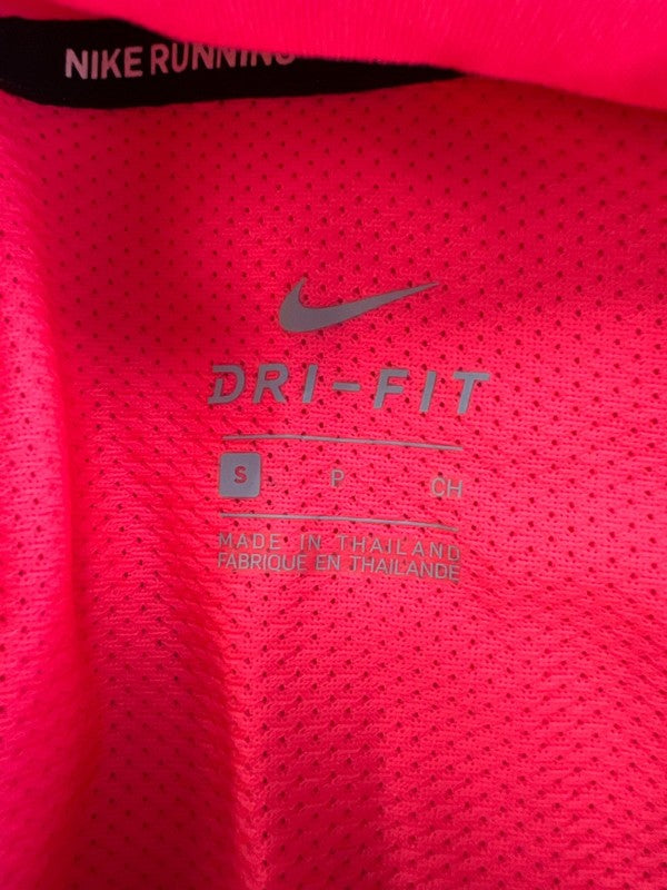 Nike Running Women's Bright Pink Tempo Running 1/2 Zip Athletic Shirt - S image 3