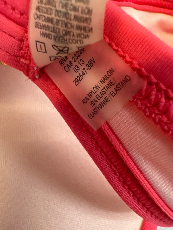 Victoria's Secret Women's Pink/Coral Triangle Bikini Swim Top - M image 4