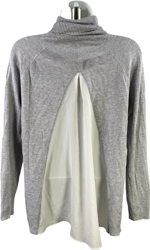White House Black Market Women’s Gray Long Sleeve Sweater - S image 2