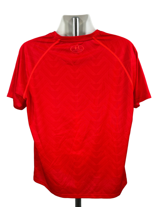Under Armour Men's Red Short Sleeve HeatGear Athletic T-Shirt - L image 2