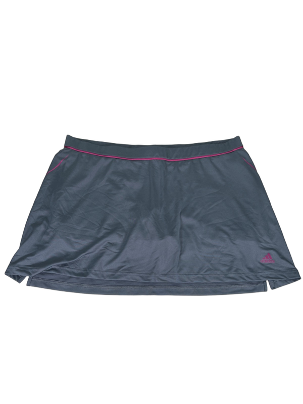 Adidas Women's Gray Pull On Lined Supernova Athletic Skort - XL